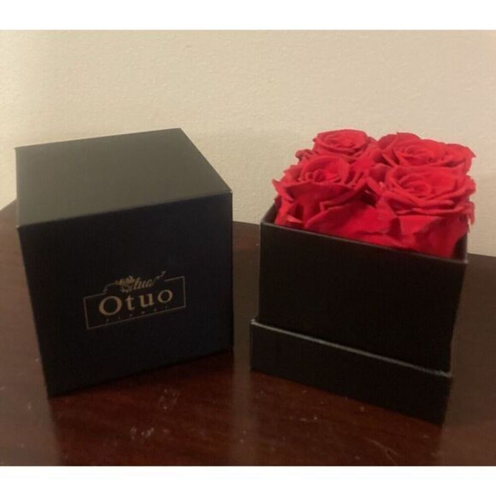 Preserved Roses Gift Box Real Eternal Rose Flower Gifts Unique Jewelry Box Otuo